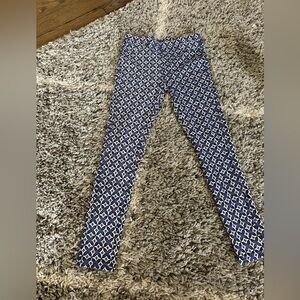 Dex Blue and White Kids Leggings